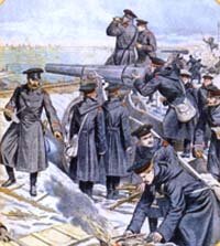 Оборона Порт-Артура, журнальная иллюстрация, 1904 г.