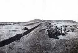 Артиллерия на позициях. Маньчжурия, фото 1900 г.
