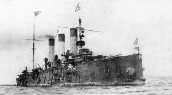 Крейсер «Аврора» после Цусимского боя