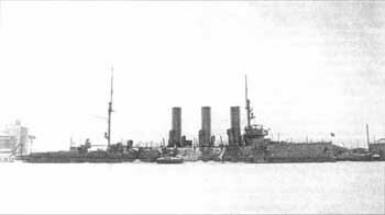 Крейсер «Аврора» в годы ВОВ в Ораниенбауме