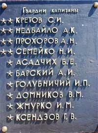 Памятная доска мемориала в Калининграде Героям Восточно-Прусской операции